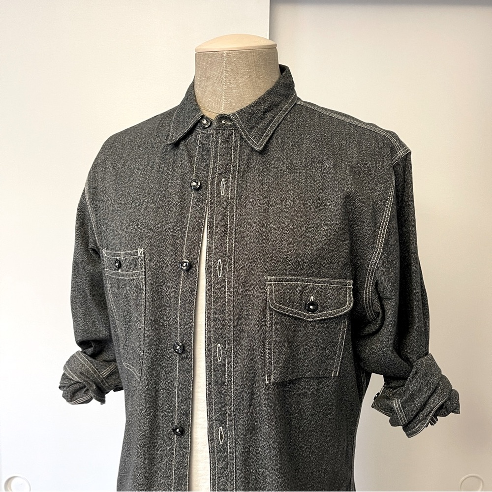 J. Crew Utility Shirt in Marled Grey